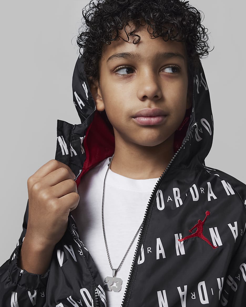 Coupe vent a capuche color block Jordan pour ado. Nike FR